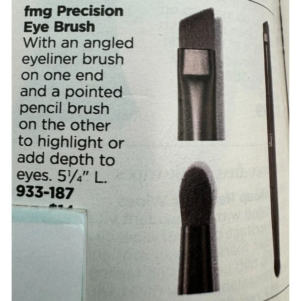 Avon fmg Precision Eye Brush Dual Ended Angled Eyeliner Pointed Pencil Sealed
